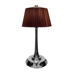Lampada da tavolo a LED da 1,5 W 3000K CHROME marrone