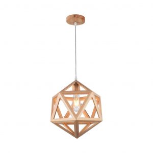 Designer LED Designer Lampadante Colore in legno D300 E27