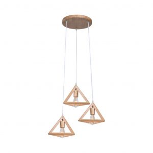 Designer LED Designer Lampadante Colore Wood Color 3*E27