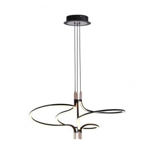 Designer LED Designer Lampadante Pendanto Gold + corpo nero