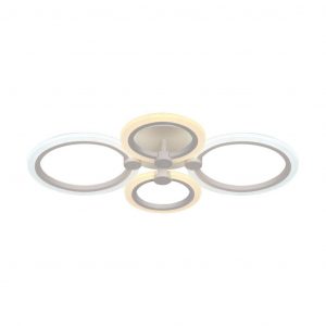 Lampadario a soffitto a LED con telecomando 45W con design moderno e raggio di luce a 360 °, colore bianco 600x400x100mm Dimmabile CCT 3in1