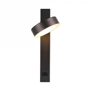 Luce a parete a LED da 8 W con funzione USB 3000K ACRILICO NERO