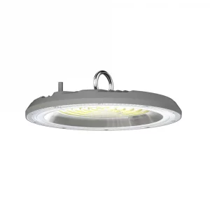 CAMPANA Industriale LED SMD 150W UFO COLORE GRIGIE 90 ° con interruttore Levetta CCT 3IN1 3000K-6500K IP65