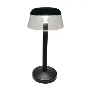 Lampada da tavolo ricaricabile a LED da 3W 130x285mm 3in1 Dimmable Black Body