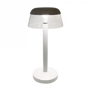 Lampada da tavolo ricaricabile a LED da 3W 130x285mm 3in1 Dimmeble White Body