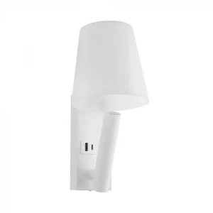 Alluminio leggero da letto a LED da 2W+PC+ferro con chip Cree 3000k Body Body IP20