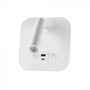 Alluminio LED LED LED da 8 W PC con chip Cree CHIP 3000K White Body IP20, ricarica USB/Type C