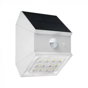 2.5W LED SOLAR WALL LIGHT – MAGIC POWER 1200mAh 3.7V CCT:3IN1 WHITE BODY