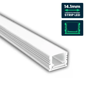 MOUNTING KIT WITH DIFFUSER FOR LED STRIP-FLOOR PROFILE SURFACE 1000*17*14mm