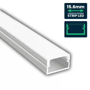 MOUNTING KIT WITH DIFFUSER FOR LED STRIP SURFACE 1000*17*10mm