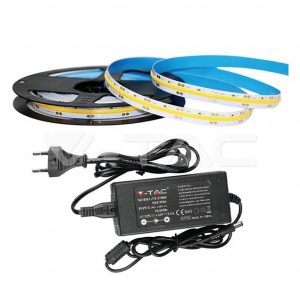 Set di strisce LED 280 COB IP20 4000K 10W DC24V 800 LM/M (2653 + 3264)