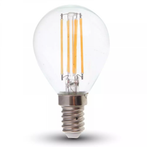 Bulb LED 6W Filamen E14 P45 Copertura trasparente 2700K 130 LM/W