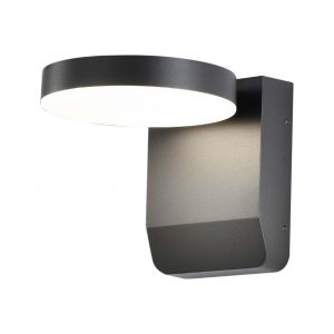 Luce a parete LED da 17 W 4000k Black Body Round IP65