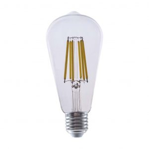 Bulb LED 4W Filamento E27 ST64 Copertura trasparente 3000K