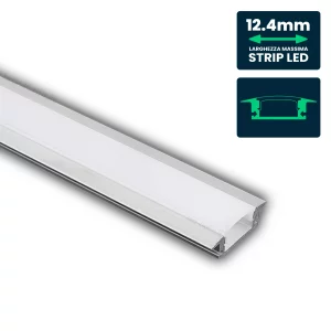 Kit di montaggio della striscia a LED con alluminio diffusore 2000* 24,7* 7mm Milky