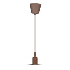 E27 Porta del pendente Body Brown