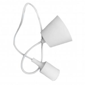 E27 Holder a ciondolo Body White
