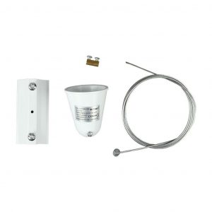 Kit di luce pista sospesa 1 m/4 linee bianche