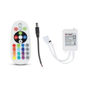 Controller a infrarossi con pulsanti 24 rotondi a telecomando (LED Strip RGB)