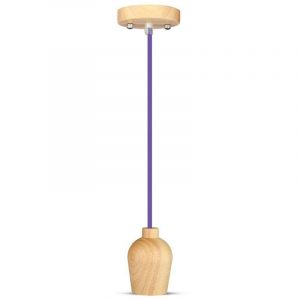 Filo viola chiaro a sospensione in legno