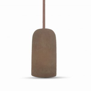 Cocrete a pendente in chiaro marrone