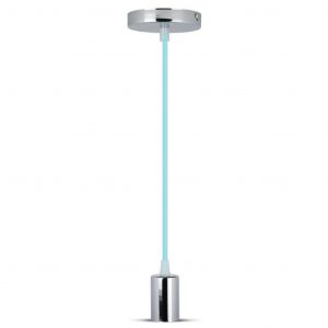 Tazza di metallo cromata azzurro azzurro