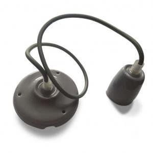 Porcelan Lamp lampada a sospensione grigio