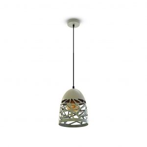Pendant Light Matt Grey con Matt Grey