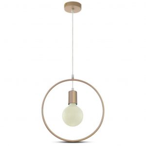 Pendant Light Champean Gold con tettoia d’oro