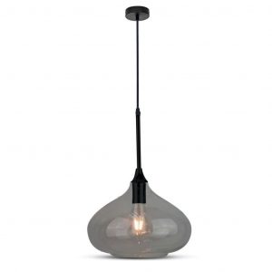Pendant Light Modern Black Black Glass Elegante D: 280mm