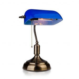Porta della lampada da tavolo E27 Bakelite con interruttore blu