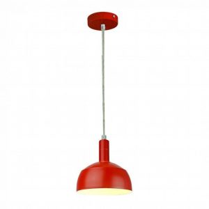 Porta della lampada a sospensione in plastica E27 con tonalità in alluminio scorrevole in rosso