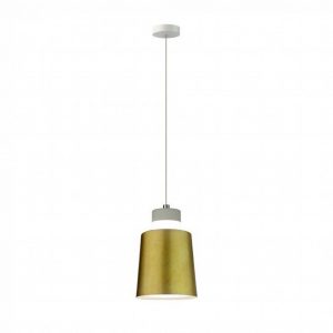 Luce a ciondolo a LED da 7W (acrilico) paralume oro 120*190mm 3000K