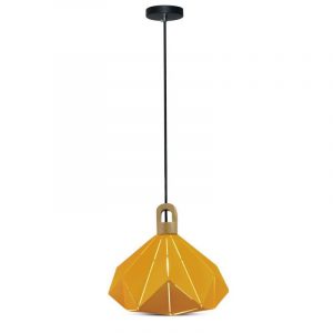 Pendant Light Pastel Legno Prism Yellow 320*270mm