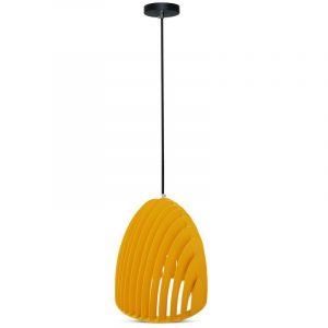 CONE LUCE PENDANTE PRISM GIALLO D250*270MM