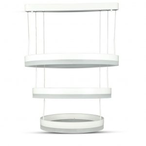 80W lampadario morbido lampadario bianco dimmebile 3000K