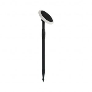 Luce da giardino solare a LED da 3W con bianco + corpo nero 4000K
