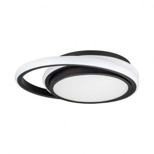 Designer LED da 24 W Light Black Double Round 4000K