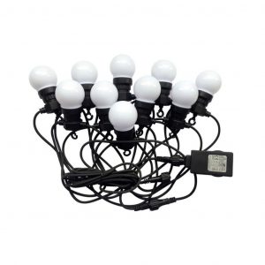 Luce di stringa a LED da 1W 5m con 10 lampadine UE 6000K