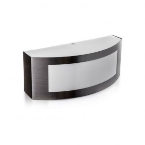 Lampada murale E27 con acciaio inossidabile e PC IP44