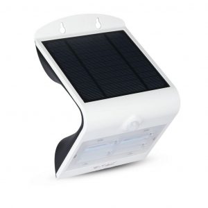 Luce a parete solare a LED da 3W 3000K+4000K BIANCO+BORTO NERO