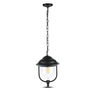 Lampada da giardino con copertura chiara per pc nero