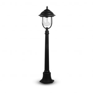 Lampada per palo con copertura chiara per PC nero