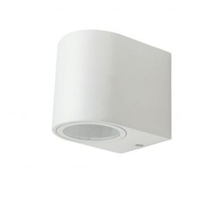 Parete elegante a parete a parete rotonde corpo bianco 1way ip44