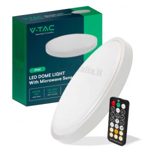 Sensore a microonde rotondo a microonde a cupola a cupola LED da 18 W 6500K IP44