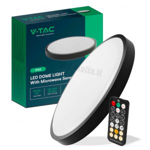 Sensore a microonde a microonde rotondo a cupola LED da 36W 4000K IP44