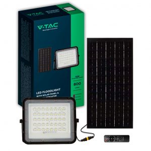 Flotta solare a LED da 10 W 6400k Batteria sostituibile da 3M Bramo nero