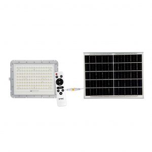 Flotte solare a LED da 20 W 6400k Batteria sostituibile da 3 m Body White Body