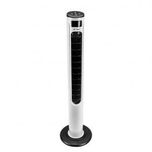 Fan di torre a LED da 55 W con display di temperatura Amazon e Google Home compatibili