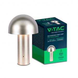 Lampada da tavolo a LED 1800Mah Battery 150*250 3in1 Codice d’oro Champagne